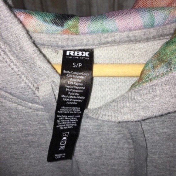 RBX Grey Muscle Tee With A Hood - Picture 5 of 5